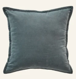 Andrea velour koristetyynynpäällinen harmaasininen