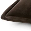 Andrea velour koristetyynynpäällinen tummanruskea