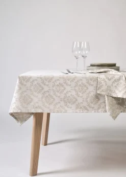 Angelica pintakäsitelty pöytäliina beige