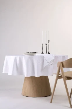 Angelica pintakäsitelty pöytäliina valkoinen