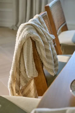 Atelier stripe torkkupeitto luonnonväri