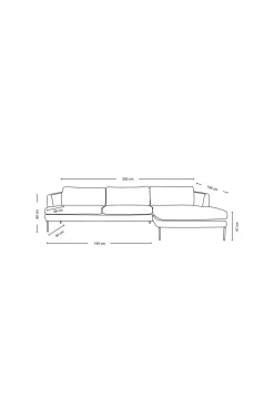 Ava divaanisohva oikea beige