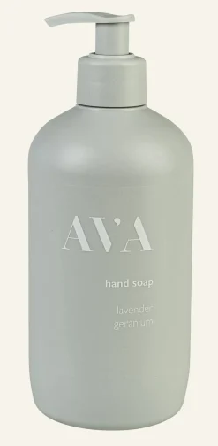 Ava Lavendel Geranium käsisaippua vaaleanvihreä