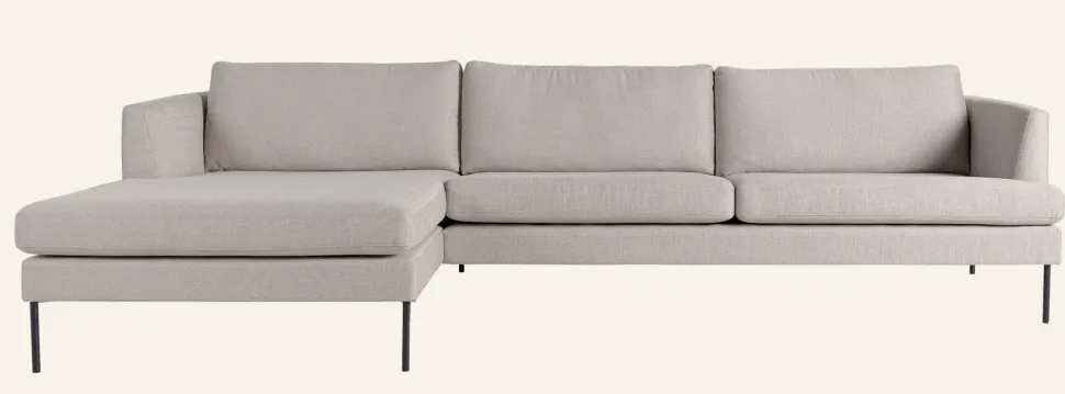 Ava Sofa Sjeselong setetrekk pakke venstre irtopäällinen divaani vasen beige