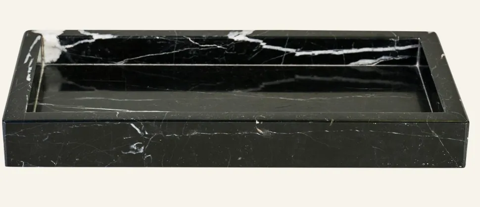Black Marble tarjotin musta