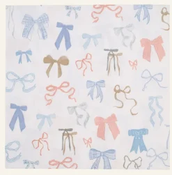 Bows paperiservetit moniväri/sininen
