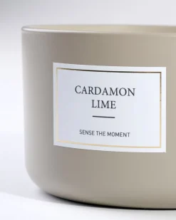 Cardamon Lime matt tuoksukynttilä beige