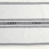 Chef Stripe keittiöpyyhe valkoinen