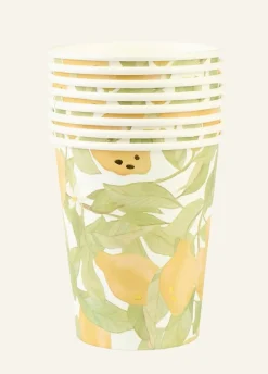 Citronella pahvimuki 8 kpl moniväri/keltainen