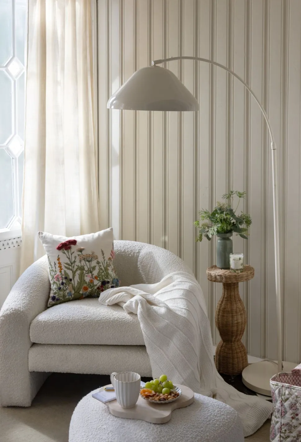 Cocoon BOUCLE rahi luonnonvalkoinen