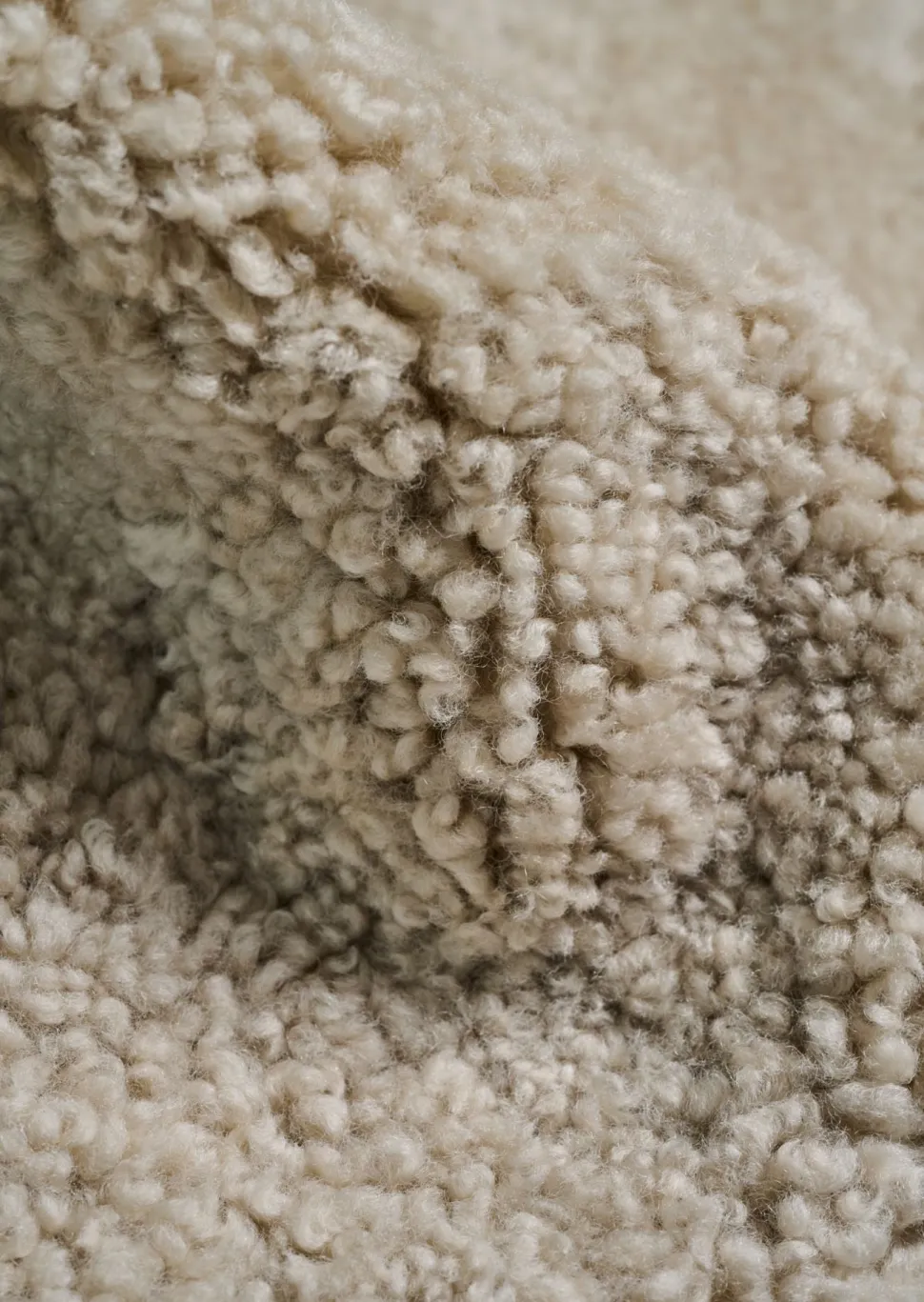 Curly grand lampaantalja beige