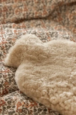 Curly wool kuumavesipullo beige