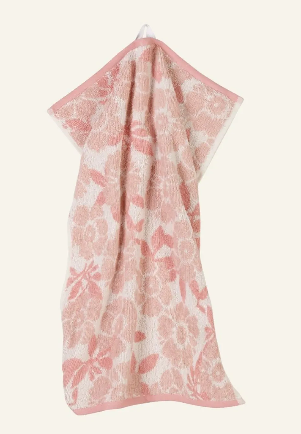 Floral Jaquard Käsipyyhe moniväri/roosa