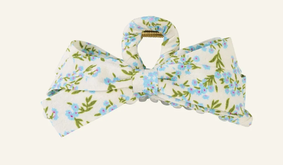 Flower bow hiusklipsi sininen