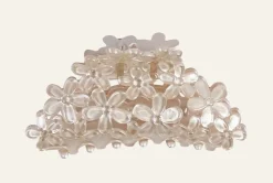 Flower hiusklipsi beige