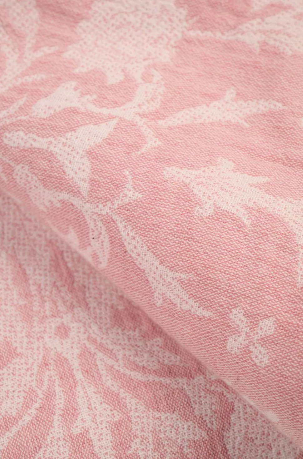 Flower Jacquard päiväpeitto roosa