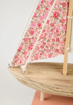 Flower sailboat koriste roosa