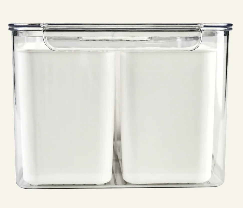 Fresh 4-cell säilytyslaatikko luonnonvalkoinen