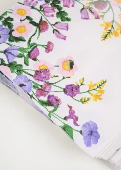 Garden flowers paperiservetit moniväri/valkoinen