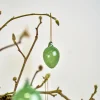 Glass egg koriste vaaleanvihreä