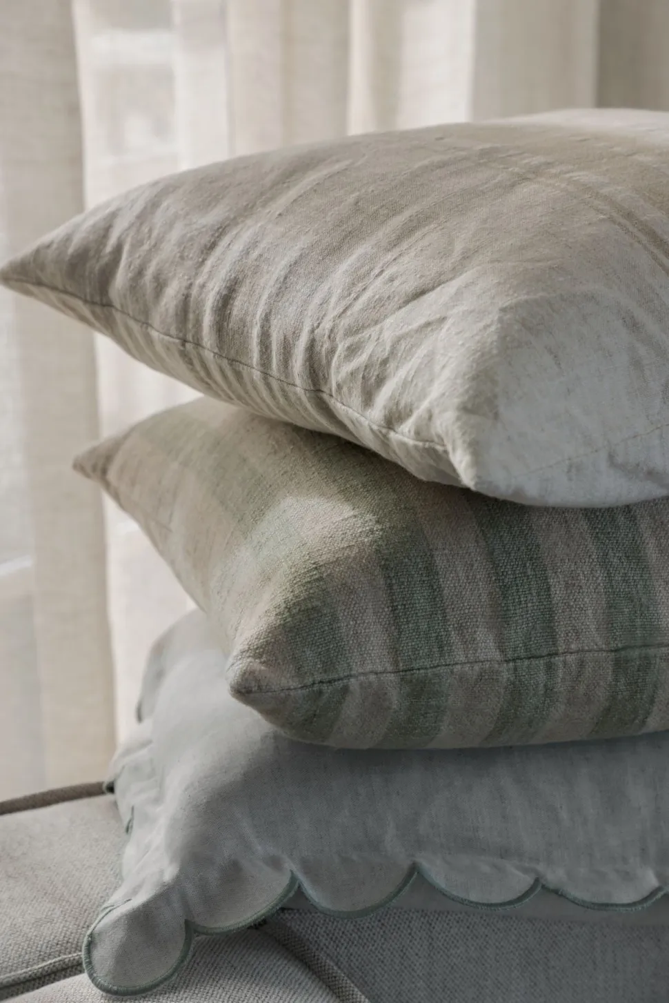 Hanna koristetyynynpäällinen vaaleanvihreä