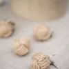 Hemp pöytäliinapaino, 4 kpl luonnonväri