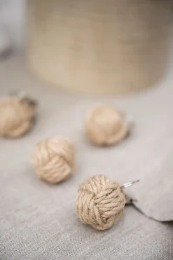 Hemp pöytäliinapaino, 4 kpl luonnonväri