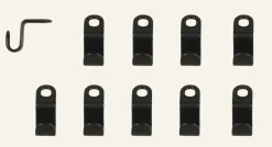 Hook 10pk ripustin musta