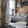 Jenny valurautainen kattila soikea creme