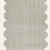 Jute Scallop matto luonnonväri
