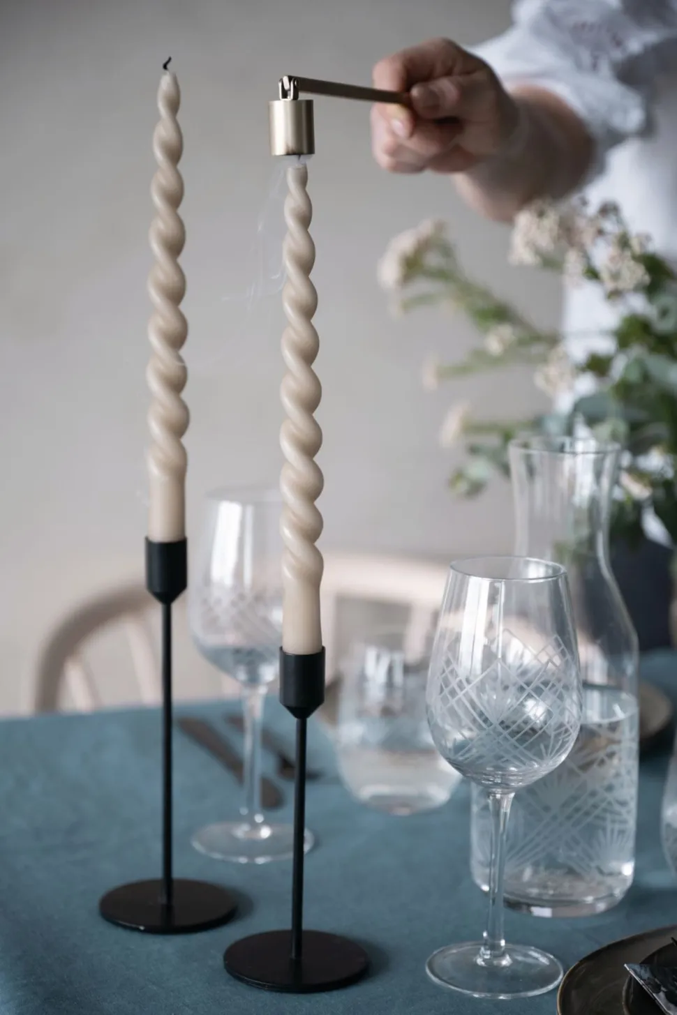 Kynttilänsammutin kulta - 18 cm