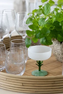 Leaf cocktaillasi valkoinen
