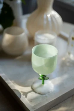 Leaf cocktaillasi valkoinen