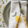 Lemon kangaslautasliina, 2 kpl valkoinen