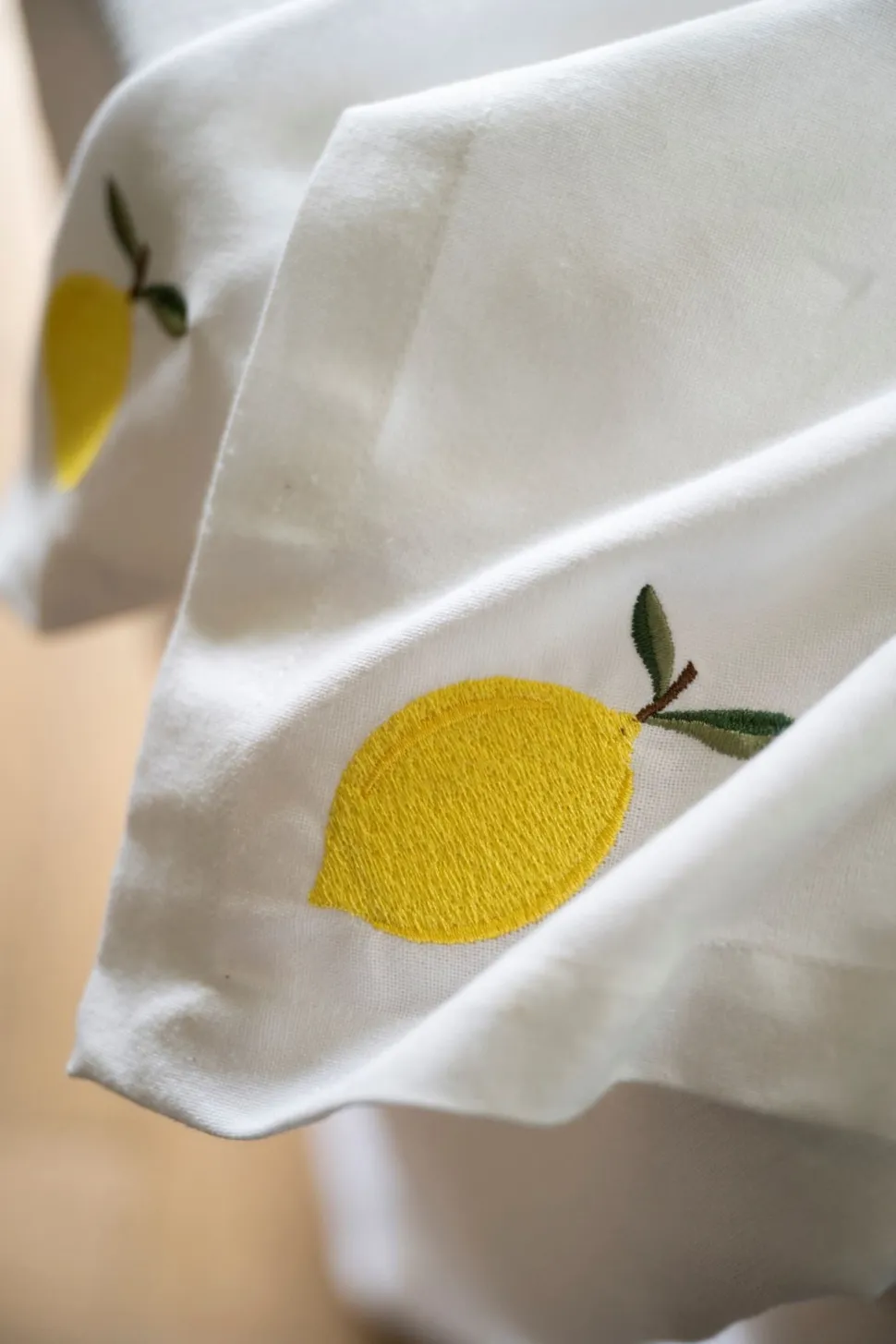 Lemon kangaslautasliina, 2 kpl valkoinen