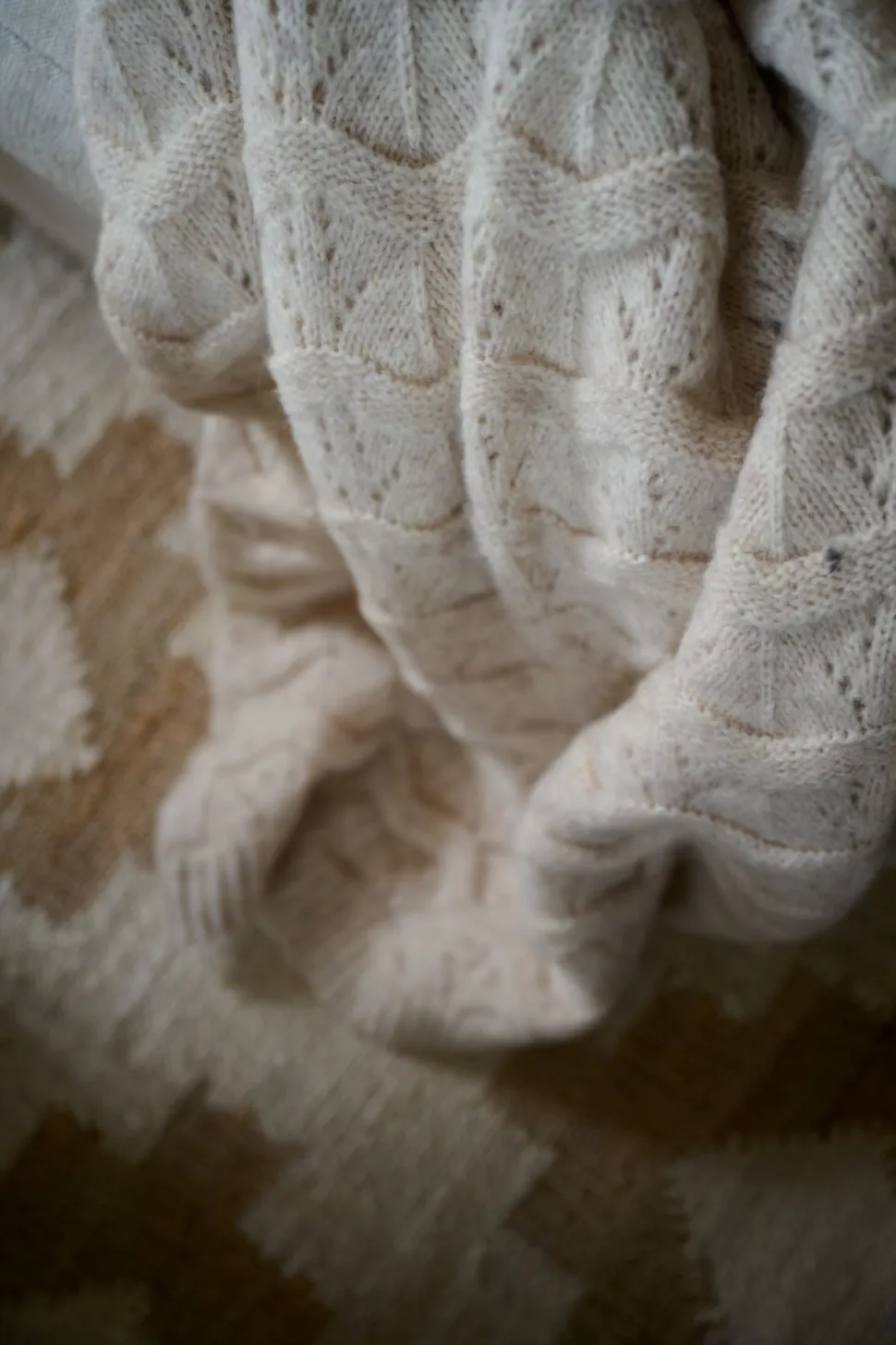 Leona torkkupeitto beige