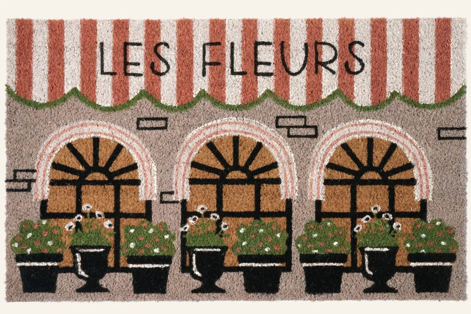 Les Fleurs ovimatto moniväri