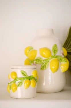Limoni maljakko valkoinen