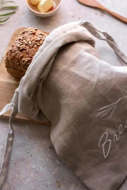 Linen leipäpussi luonnonväri