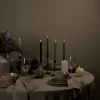 Lucius rustic round led-kynttilä valkoinen