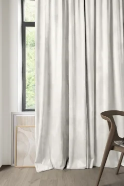 Mali velour verho luonnonvalkoinen