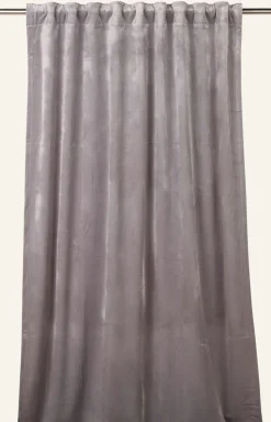 Mali velour verho vaaleanharmaa