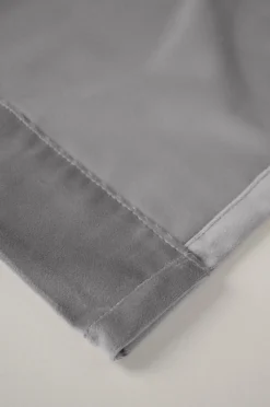 Mali velour verho vaaleanharmaa