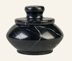 Marble säilytyspurkki musta