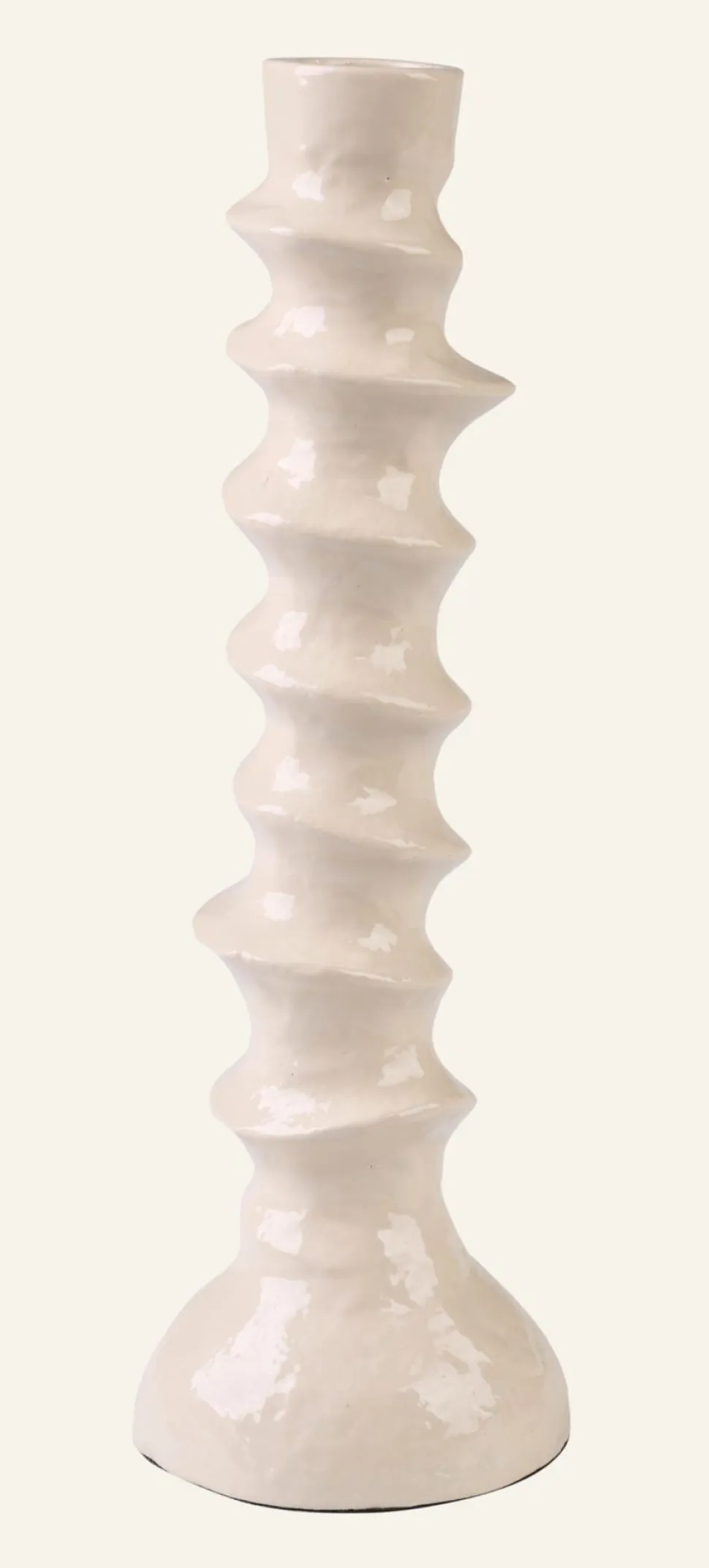 Marrakesh kynttilänjalka beige