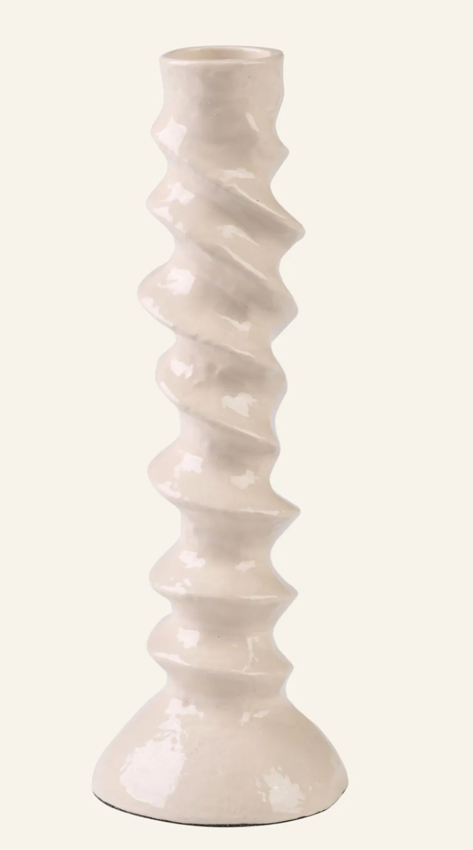 Marrakesh kynttilänjalka beige