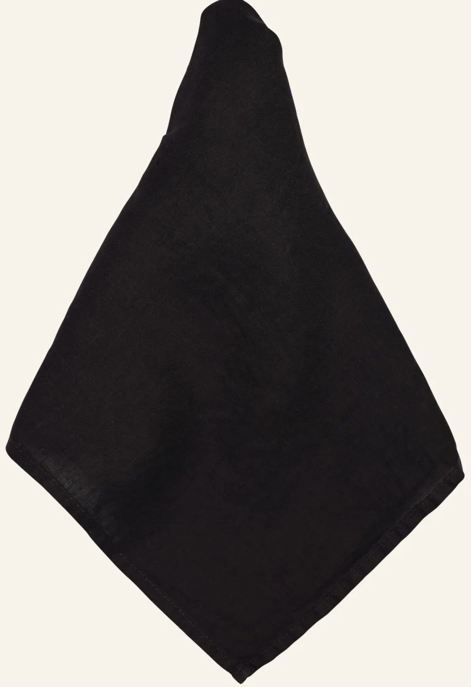 Pellavaservetti musta - 45x45 cm