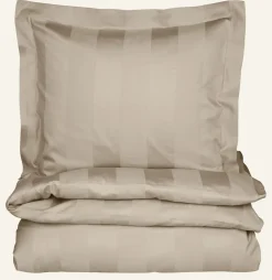 Pussilakanasetti satiinipuuvillaa vaalean beige - 150x210 cm