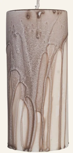 Pöytäkynttilä beige - 6,8x15 cm