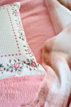Rosemary tyynyliina puuvillaa moniväri/roosa